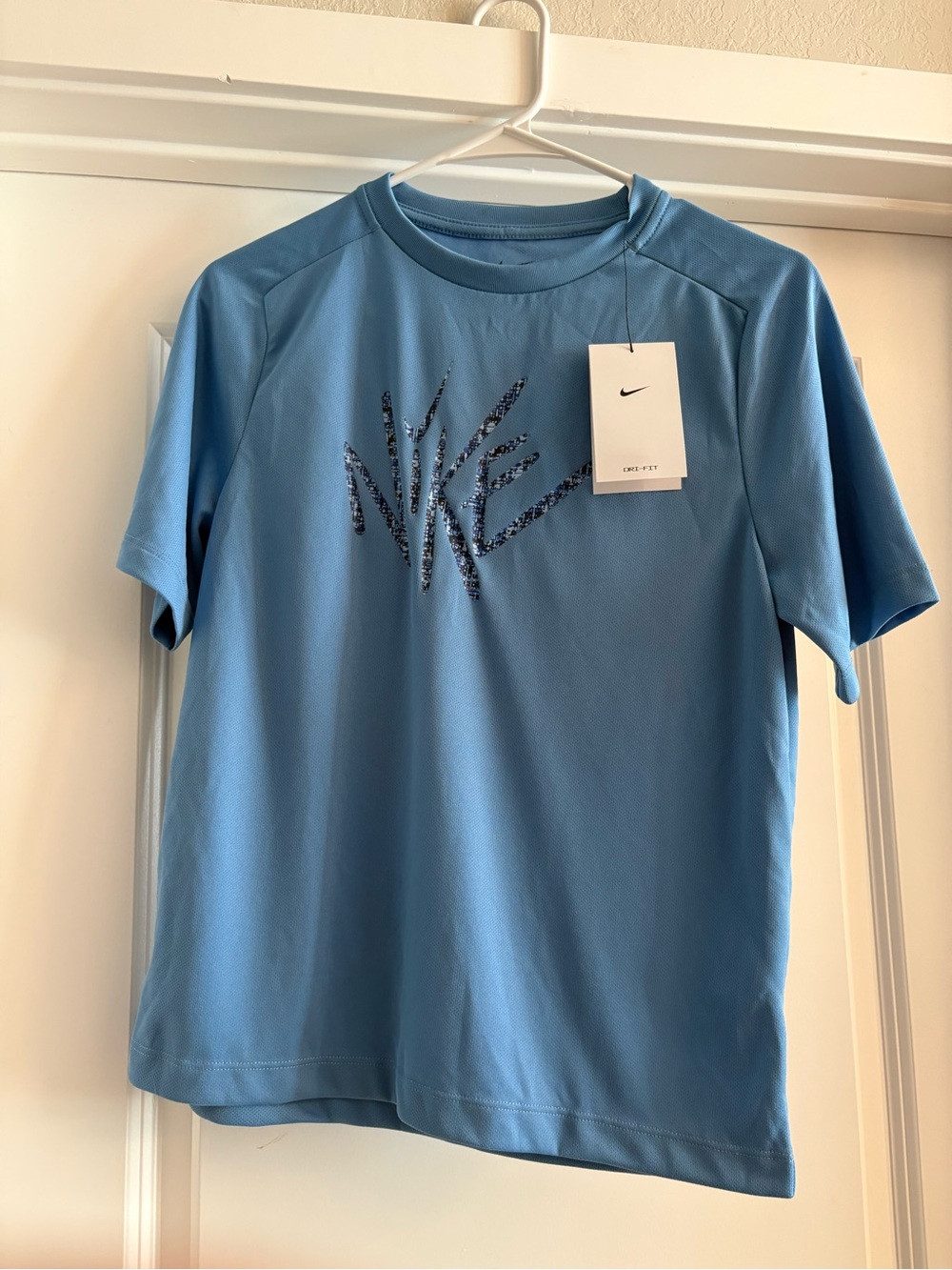 Nike Blue Short-Sleeve Dri-Fit Kids Tee